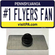 Number 1 Flyers Fan Novelty Metal Hat Pin Tag