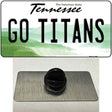 Go Titans Novelty Metal Hat Pin Tag