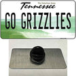 Go Grizzlies Novelty Metal Hat Pin Tag