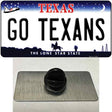 Go Texans Novelty Metal Hat Pin Tag