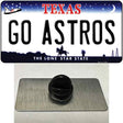 Go Astros Novelty Metal Hat Pin Tag