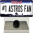 Number 1 Astros Fan Novelty Metal Hat Pin Tag