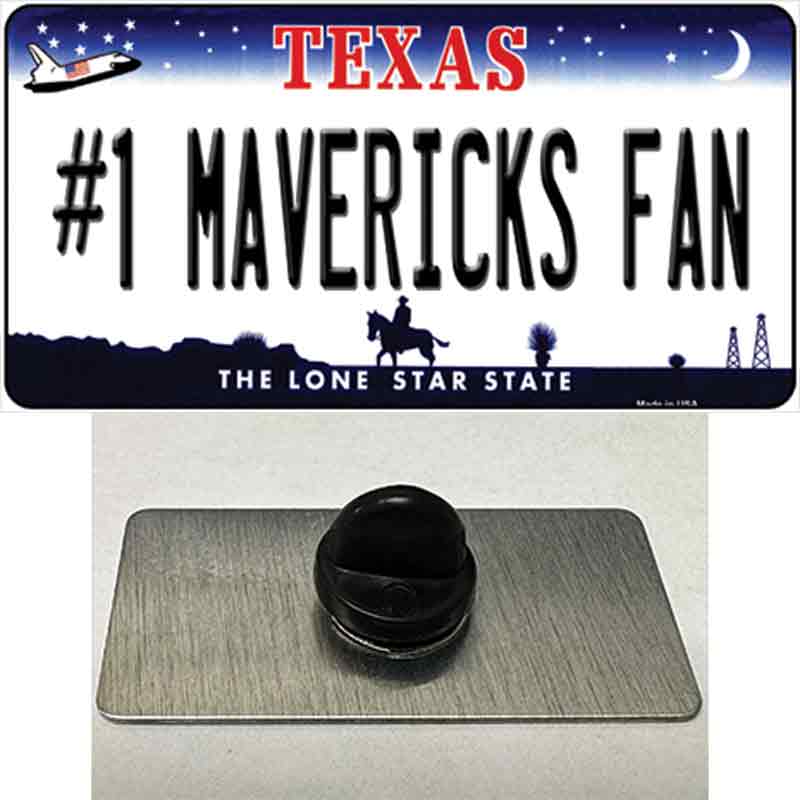 Number 1 Mavericks Fan Novelty Metal Hat Pin Tag