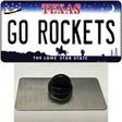 Go Rockets Novelty Metal Hat Pin Tag