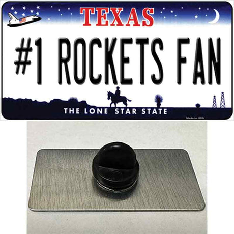 Number 1 Rockets Fan Novelty Metal Hat Pin Tag