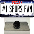 Number 1 Spurs Fan Novelty Metal Hat Pin Tag