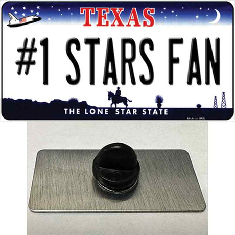 Number 1 Stars Fan Novelty Metal Hat Pin Tag