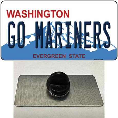 Go Mariners Novelty Metal Hat Pin Tag