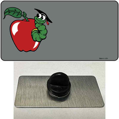 Teacher Apple Offset Novelty Metal Hat Pin