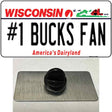 Number 1 Bucks Fan Novelty Metal Hat Pin Tag