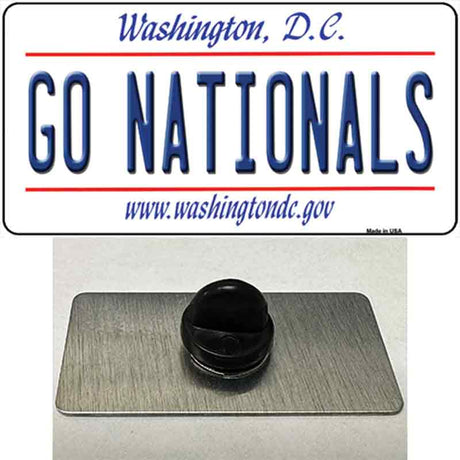 Go Nationals Novelty Metal Hat Pin Tag