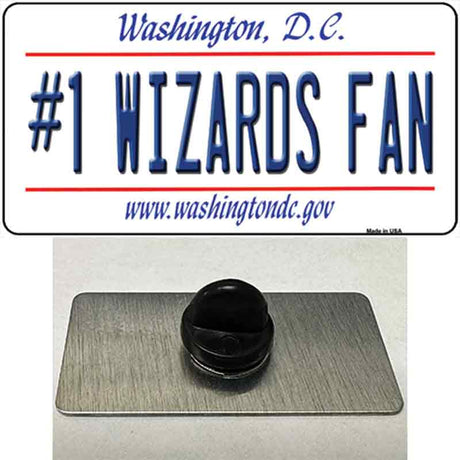 Number 1 Wizards Fan Novelty Metal Hat Pin Tag