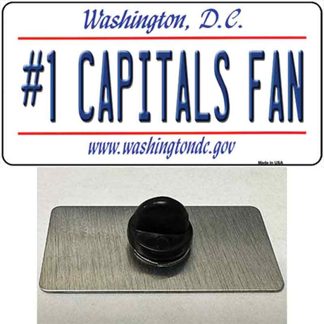 Number 1 Capitals Fan Novelty Metal Hat Pin Tag