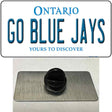 Go Blue Jays Novelty Metal Hat Pin Tag