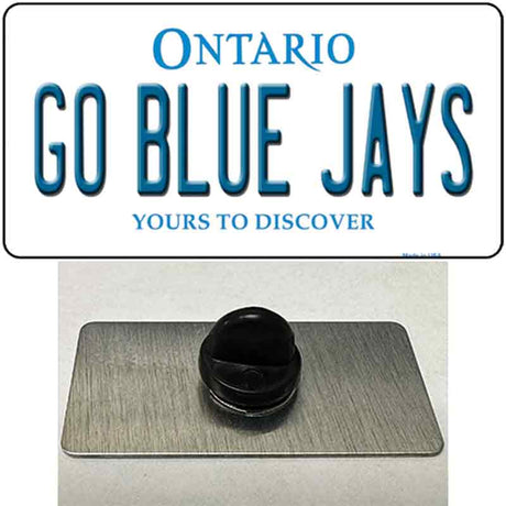 Go Blue Jays Novelty Metal Hat Pin Tag