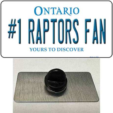 Number 1 Raptors Fan Novelty Metal Hat Pin Tag