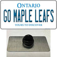 Go Maple Leafs Novelty Metal Hat Pin Tag