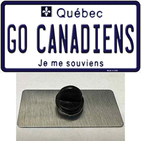 Go Canadiens Novelty Metal Hat Pin Tag