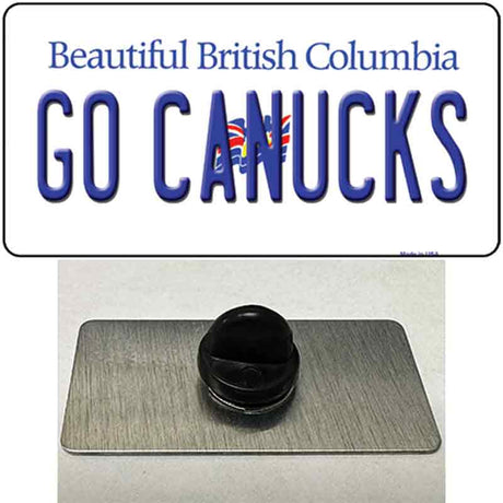 Go Canucks Novelty Metal Hat Pin Tag