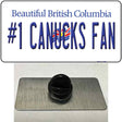 Number 1 Canucks Fan Novelty Metal Hat Pin Tag