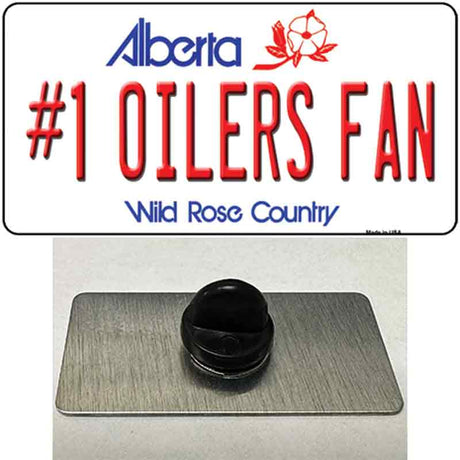 Number 1 Oilers Fan Novelty Metal Hat Pin Tag