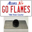 Go Flames Novelty Metal Hat Pin Tag