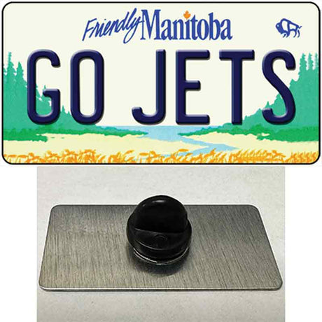 Go Jets Manitoba Novelty Metal Hat Pin Tag