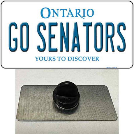 Go Senators Novelty Metal Hat Pin Tag