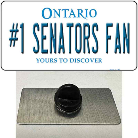 Number 1 Senators Fan Novelty Metal Hat Pin Tag