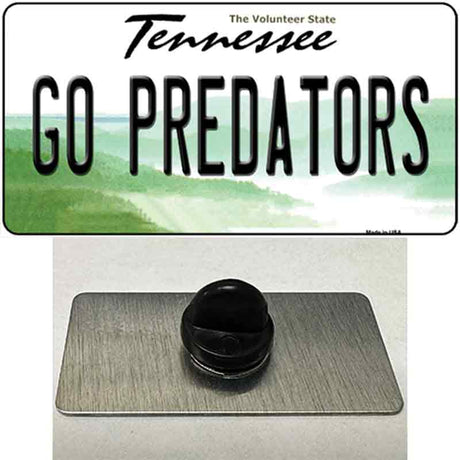 Go Predators Novelty Metal Hat Pin Tag