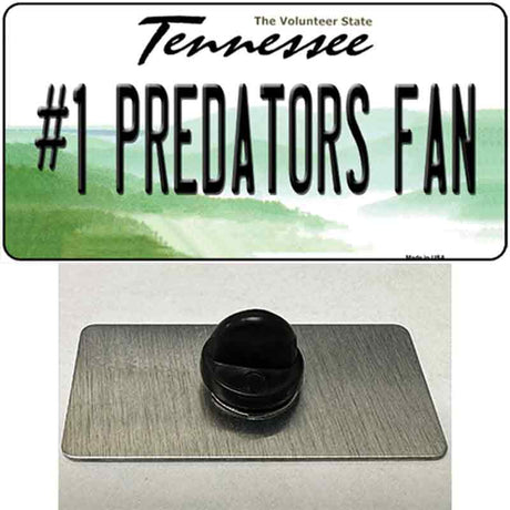 Number 1 Predators Fan Novelty Metal Hat Pin Tag