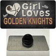 This Girl Loves Her Golden Knights Novelty Metal Hat Pin Tag