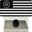 3 Percenter American Flag Novelty Metal Hat Pin Tag