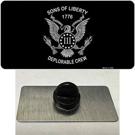 Sons of Liberty 1776 Novelty Metal Hat Pin Tag