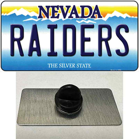 Raiders Nevada Novelty Metal Hat Pin Tag