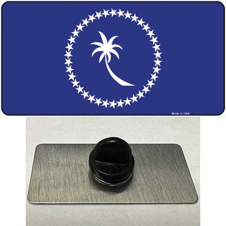 Chuuk Island Flag Novelty Metal Hat Pin Tag