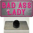 Bad Ass Lady Novelty Metal Hat Pin Tag