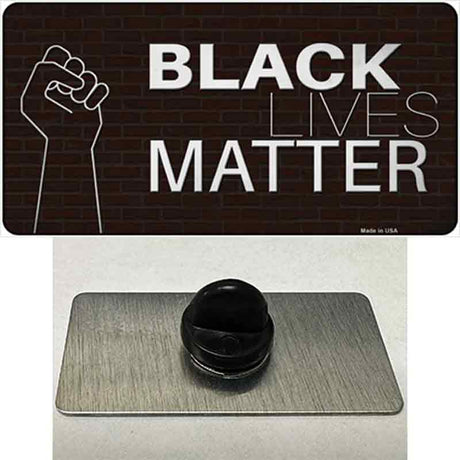 Black Lives Matter Fist Brick Novelty Metal Hat Pin Tag