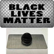 Black Lives Matter Diamond Plate Novelty Metal Hat Pin Tag