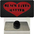 Black Lives Matter Heart Novelty Metal Hat Pin Tag