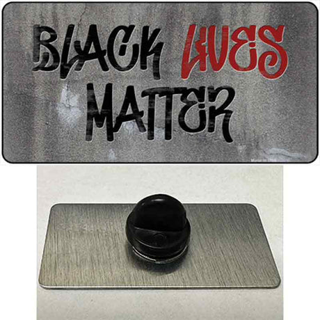 Black Lives Matter Concrete Novelty Metal Hat Pin Tag