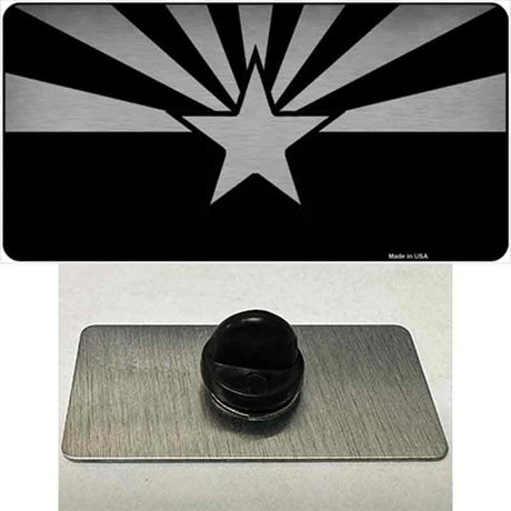 Arizona Flag Black  Novelty Metal Hat Pin Tag