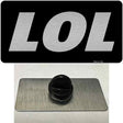 LOL Black Novelty Metal Hat Pin Tag