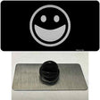 Happy Black Novelty Metal Hat Pin Tag