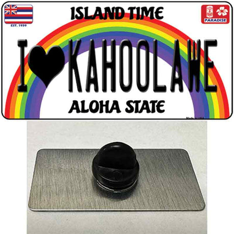 I Heart Kahoolawe Novelty Metal Hat Pin Tag