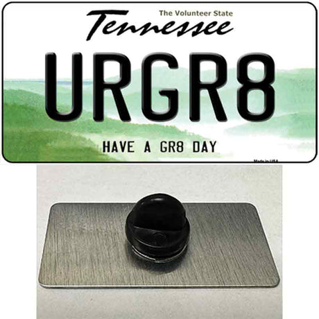 URGR8 Novelty Metal Hat Pin Tag