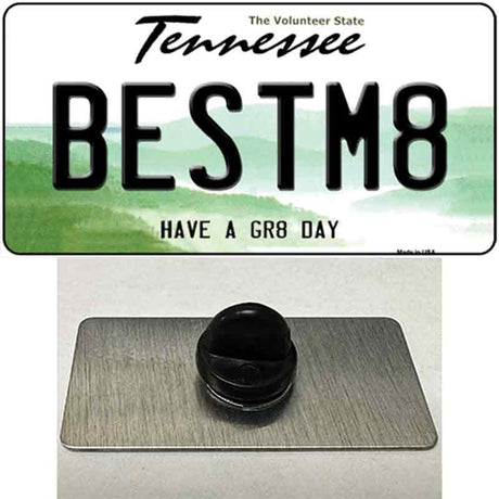 Best Mate Novelty Metal Hat Pin Tag