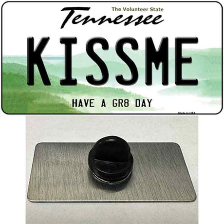 Kiss Me Novelty Metal Hat Pin Tag