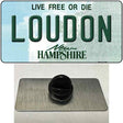 Loudon New Hampshire Novelty Metal Hat Pin Tag