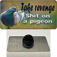 Shit On A Pigeon Novelty Metal Hat Pin Tag